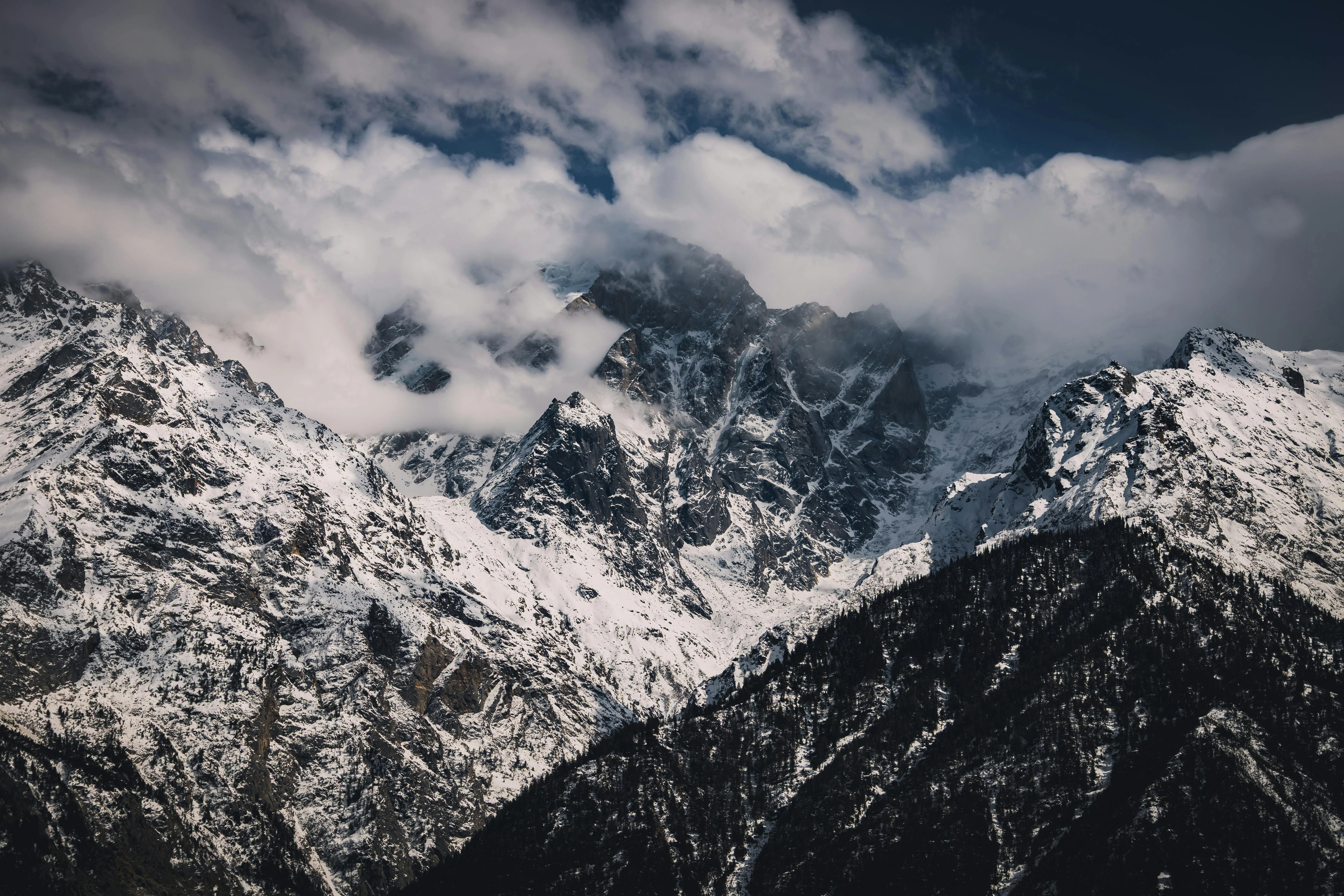 Snow-capped Himalayan peaks
